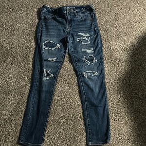 Dark wash with detail jeans